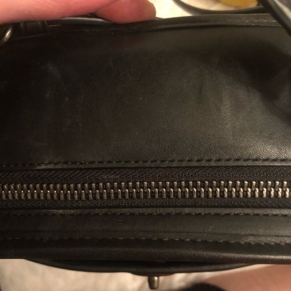 Coach black leather vintage remake reissue lunch box pail bag - Picture 14 of 16